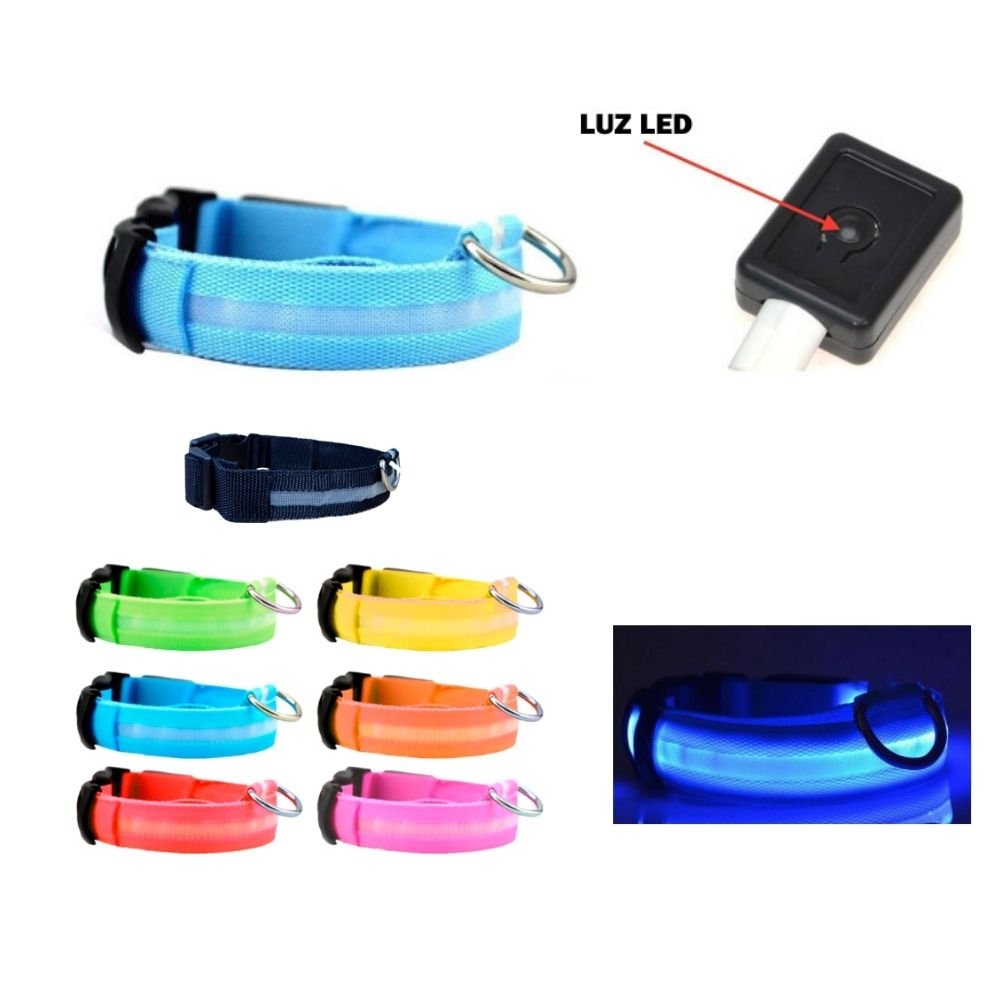 COLLAR CON LUZ LED PARA MASCOTAS