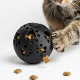 PELOTA DISPENSADORA DE COMIDA PARA MASCOTAS